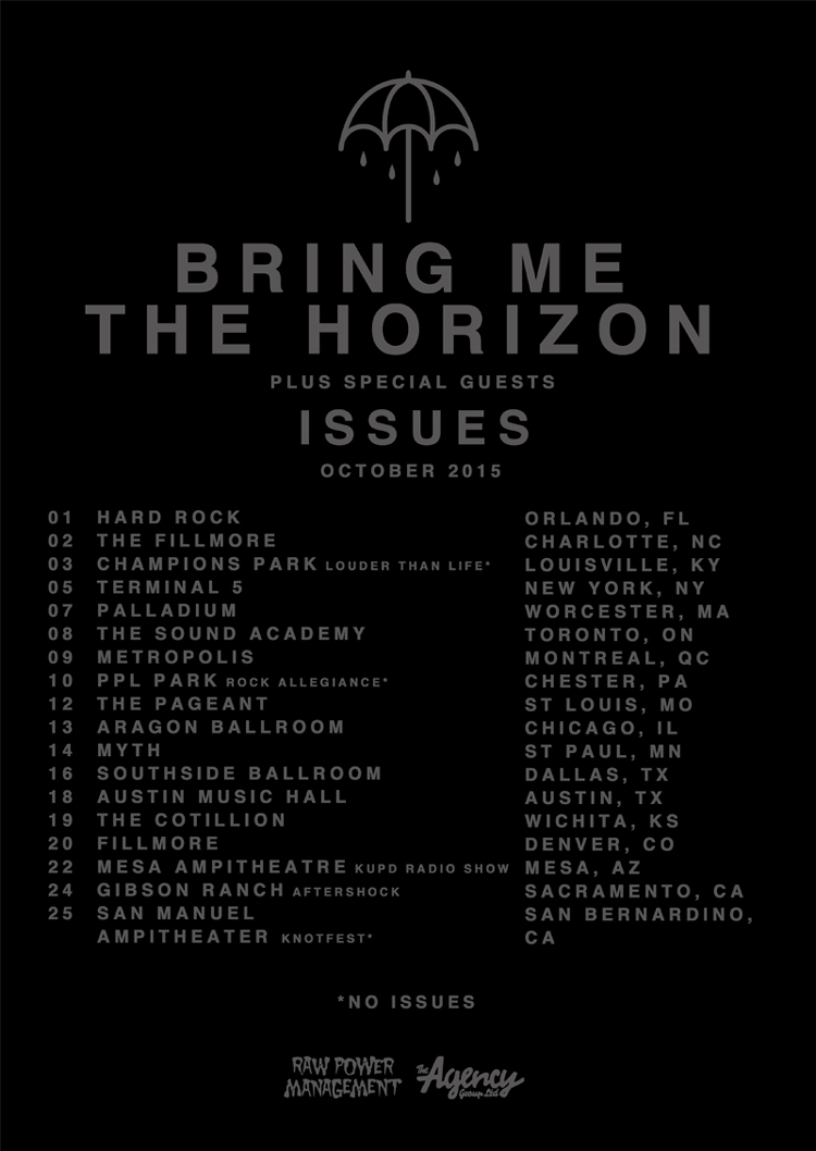 Bring Me The Horizon Thats The Spirit Tour