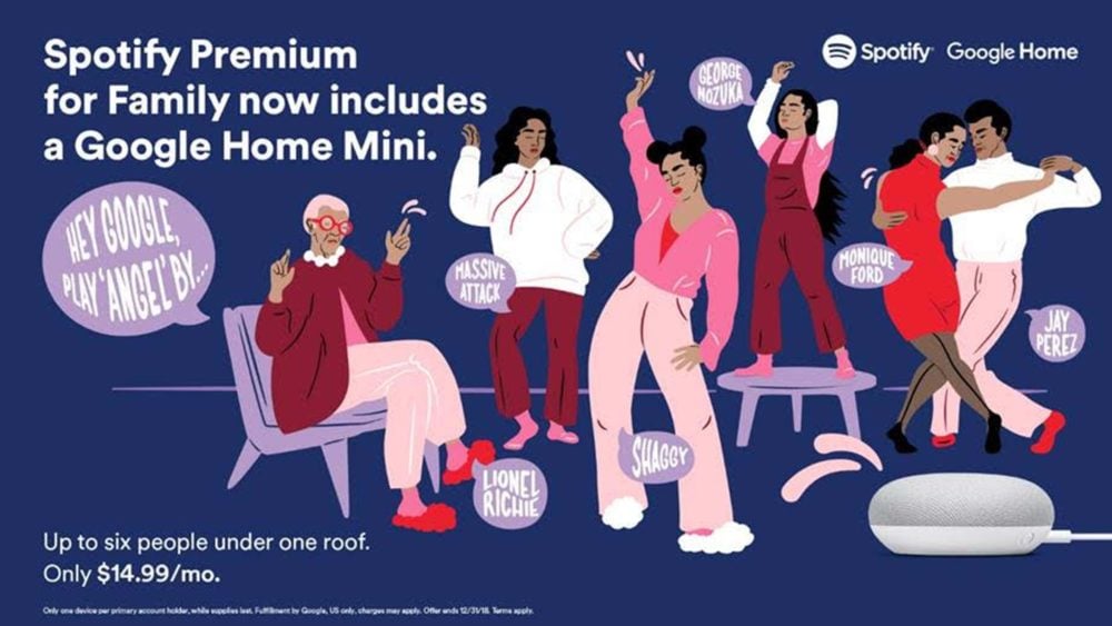 free spotify premium google home