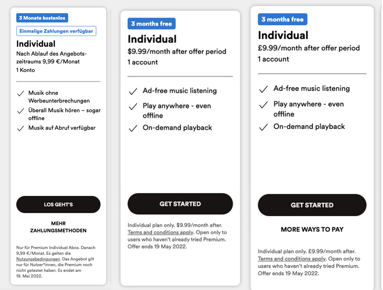 Spotify increases premium price plans as streaming services feel