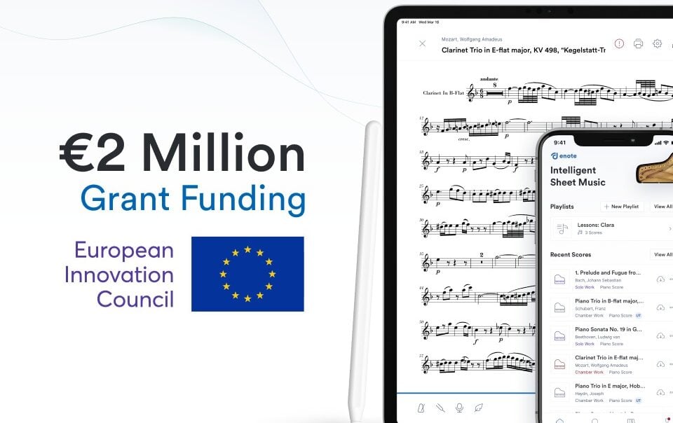 Digital sheet music startup Enote raises €10M in pre-series A fundraising – Music Business Worldwide