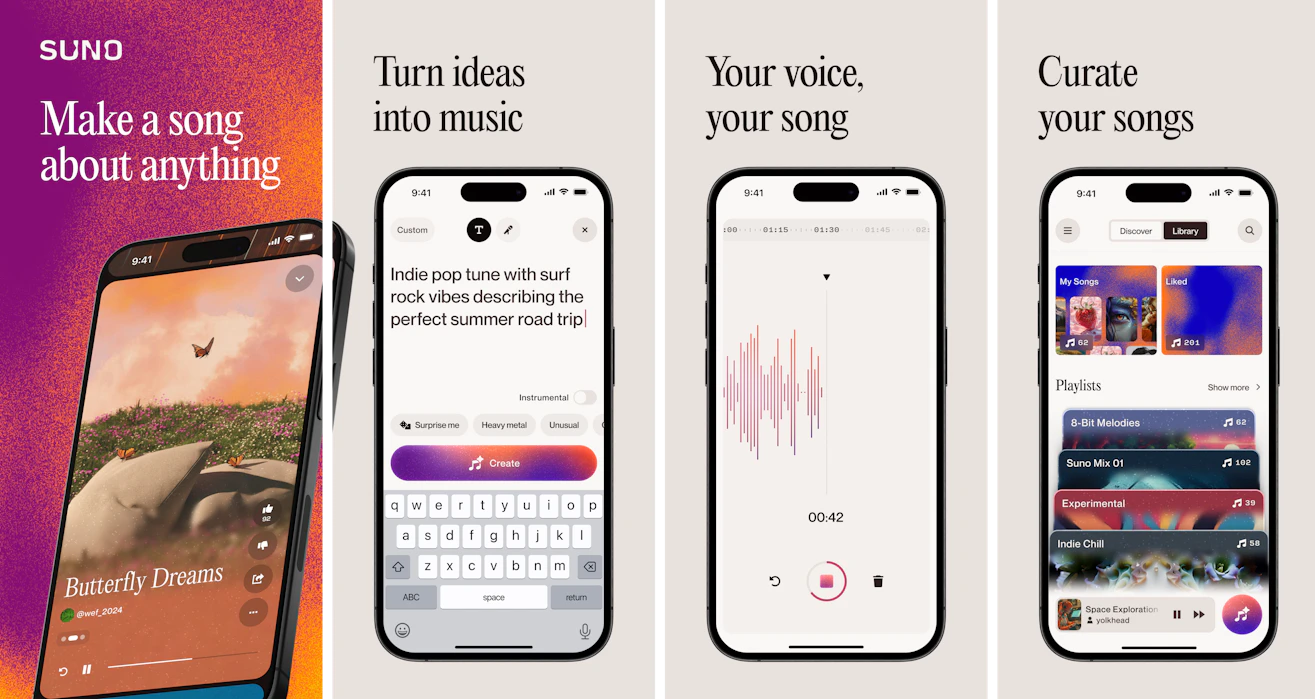 Suno, the AI company facing a copyright suit from recording companies, has released a mobile app Suno, the AI company facing a copyright suit from recording companies, has released a mobile app