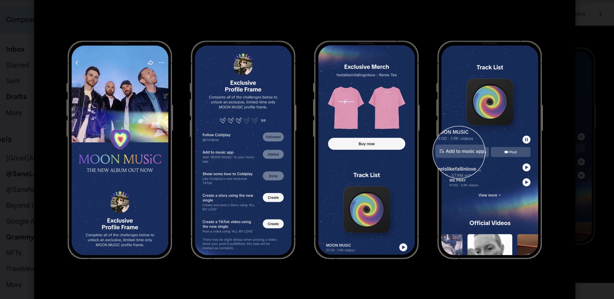 Coldplay launch exclusive TikTok ‘MOON MUSiC’ inapp experience Music