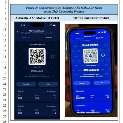 AEG’s AXS sues website it claims creates counterfeit tickets - Music ...