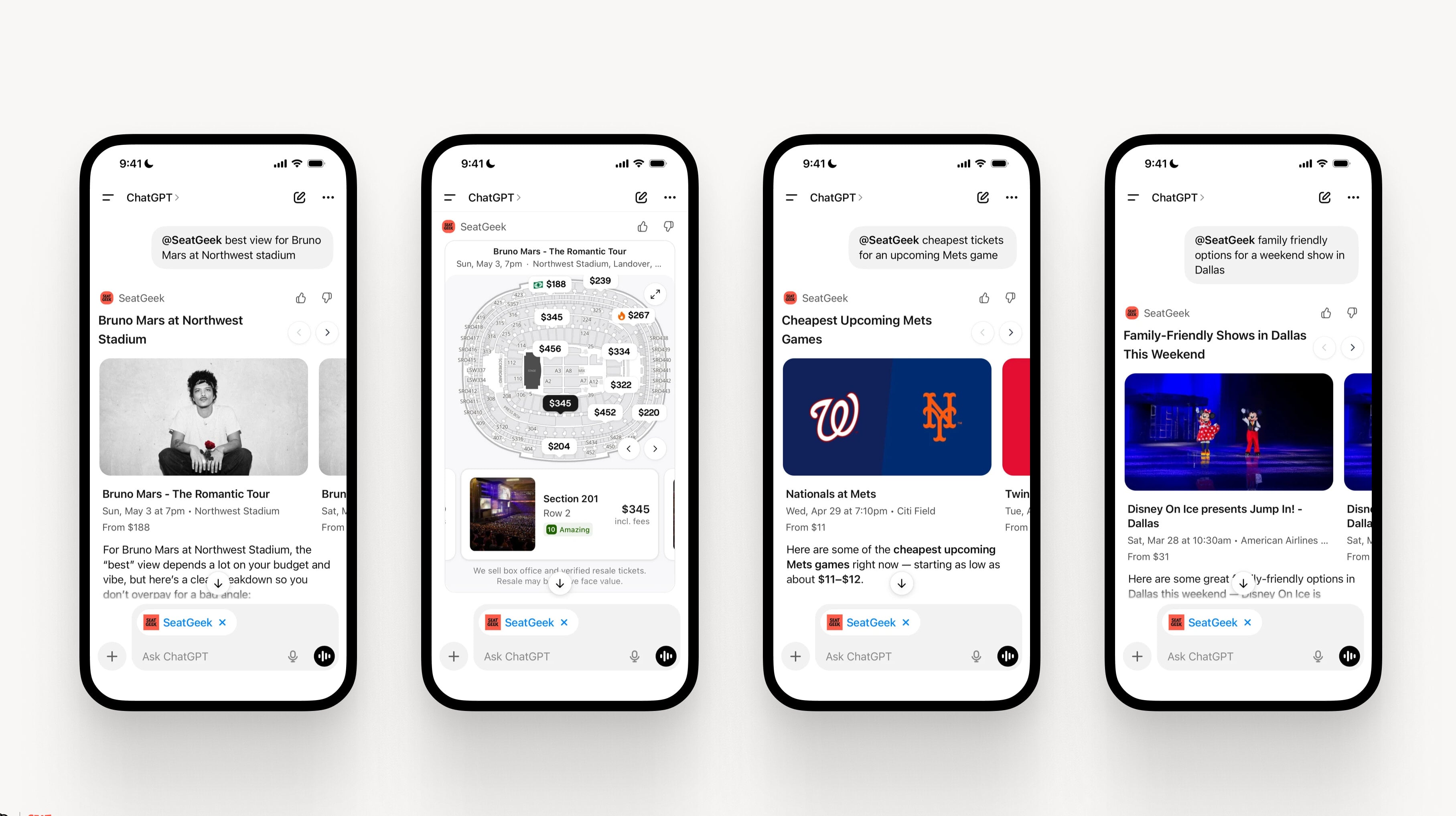 SeatGeek launches ChatGPT integration, bringing ticket listings to OpenAI’s chatbot