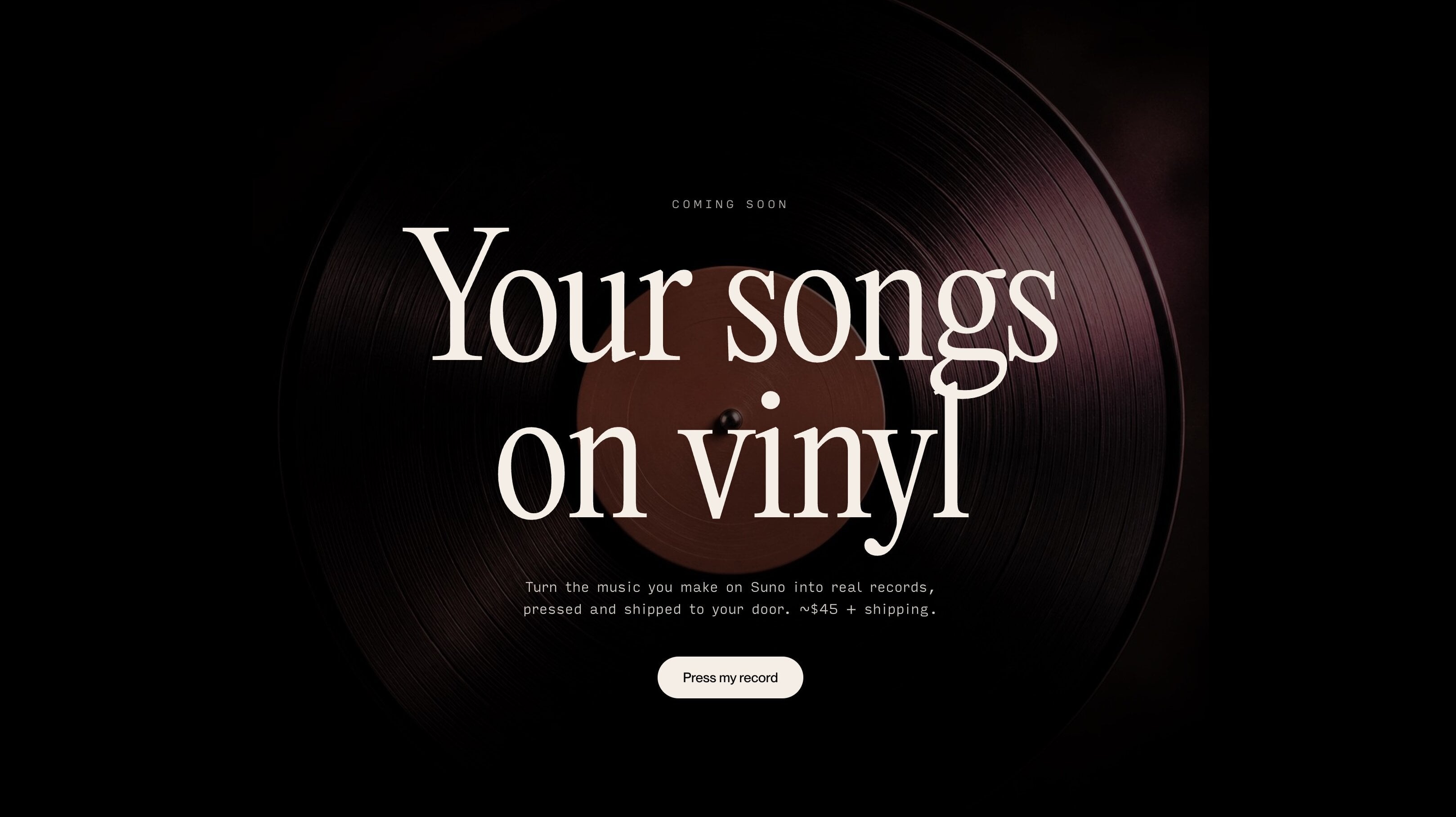Suno muscles into vinyl market, plans to let users press their AI songs onto 12-inch records
