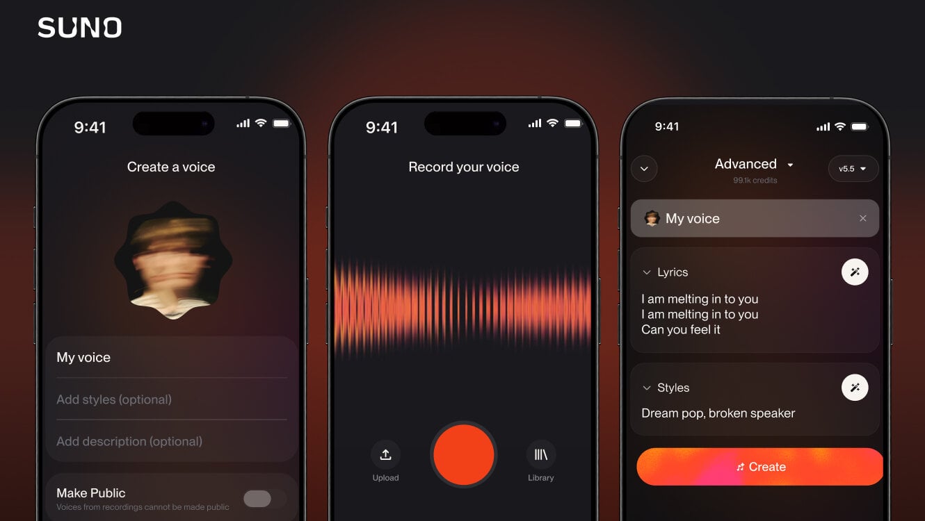 Suno brings its voice clone tool to iOS and Android, opens a limited ...